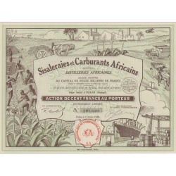 Sisaleraies et Carburants Africains Anciennement Distilleries Africaines